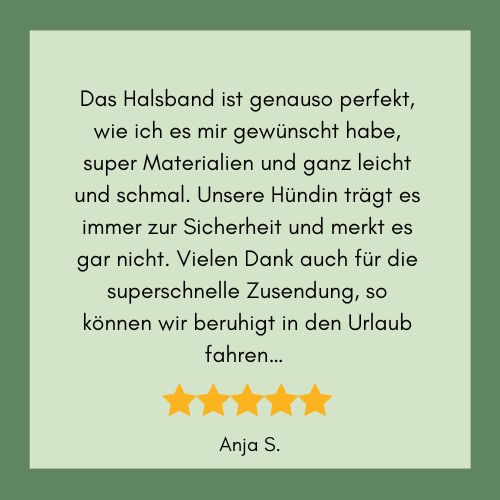 Bewertung Markenhalsband Fettleder